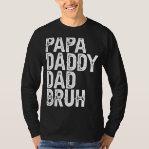 Camiseta Papá Noel Papá Bruh Día del Padre Papá y Papi
