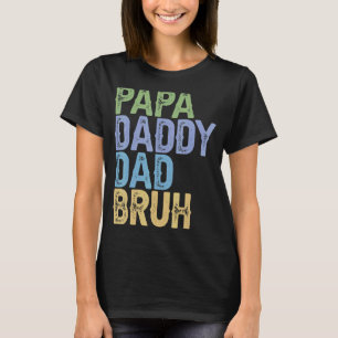 Camiseta Papá Noel Papá Bruh Día del Padre Papá y Papi