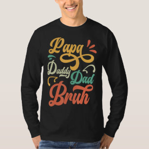 Camiseta Papá Noel Papá Bruh Día del Padre Papá y Papi