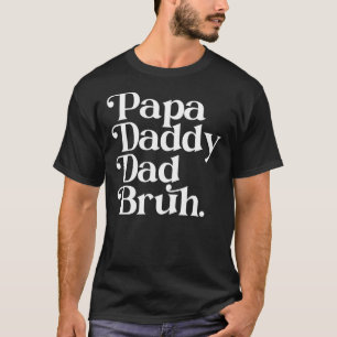 Camiseta Papá Noel Papá Bruh Día del Padre Papá y Papi