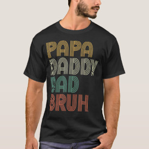 Camiseta Papá Noel Papá Bruh Día del Padre Papá y Papi