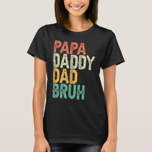 Camiseta Papá Noel Papá Bruh Día del Padre Papá y Papi
