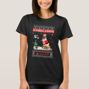 Camiseta Papá Noel Pastor Alemán Feliz Perro de Navidad Xma