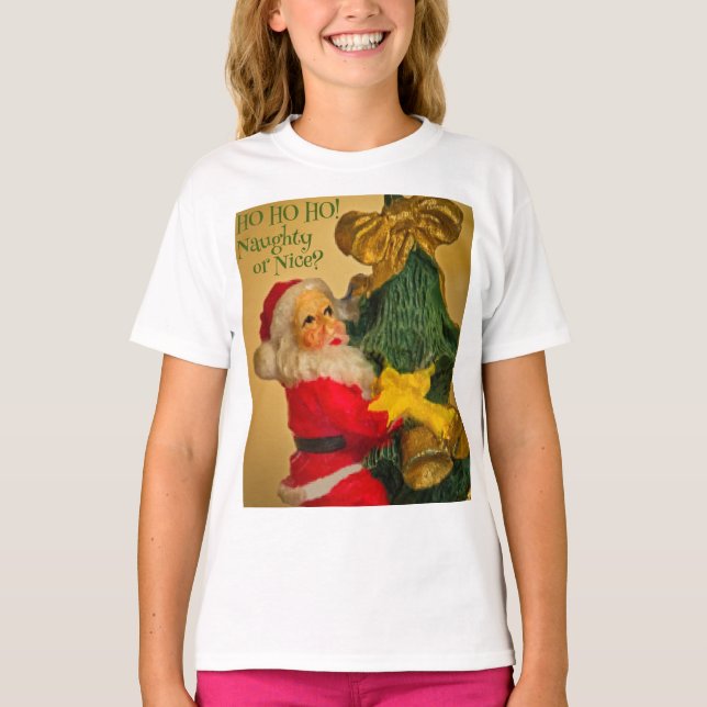 Camiseta Papá Noel personalizado en la cosecha del árbol de (Anverso)