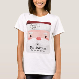 Camiseta Papá Noel personalizado Feliz Navidad