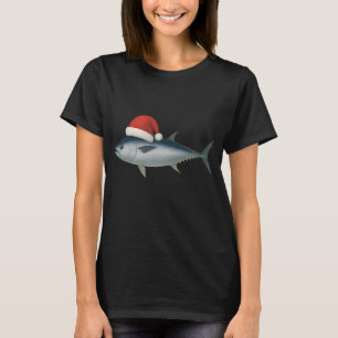 Camiseta Papá Noel pescador Feliz Navidad