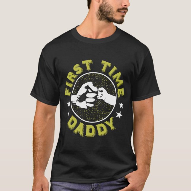 Camiseta Papá Noel por primera vez papá papá fue padre nuev (Anverso)