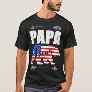 Camiseta Papá Noel portaba la bandera estadounidense el 4 d