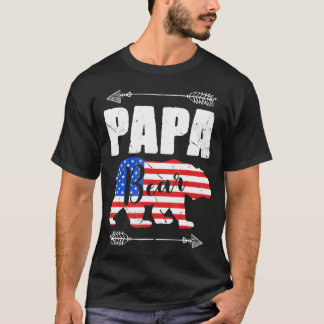Camiseta Papá Noel portaba la bandera estadounidense el 4 d