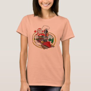 Camiseta Papá Noel que viene en usted a bordo de un