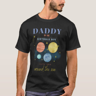 Camiseta Papá Noel Quinto Viaje De Cumpleaños Alrededor Del