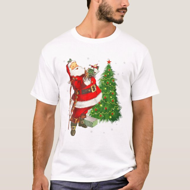 Camiseta Papá Noel Rojo Navidad Roja (Anverso)