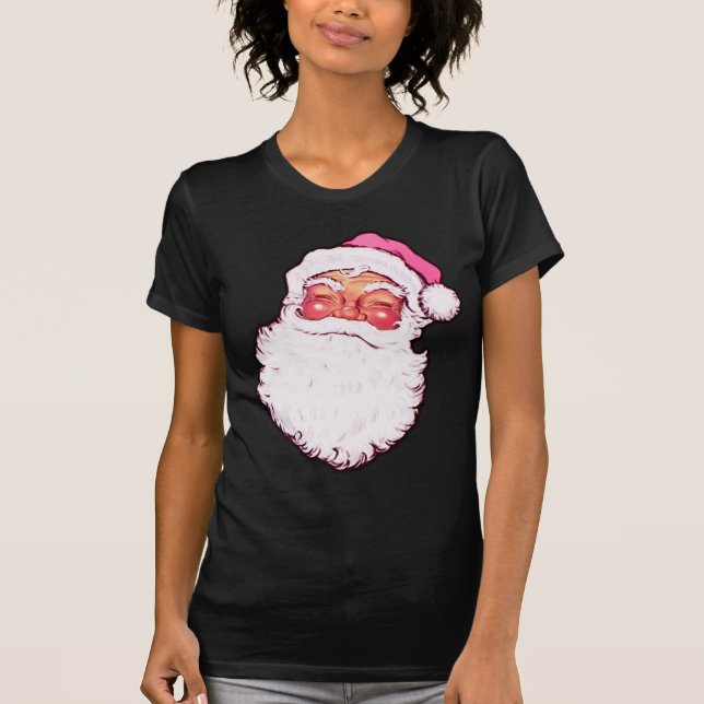 Camiseta Papá Noel rosado (Anverso)