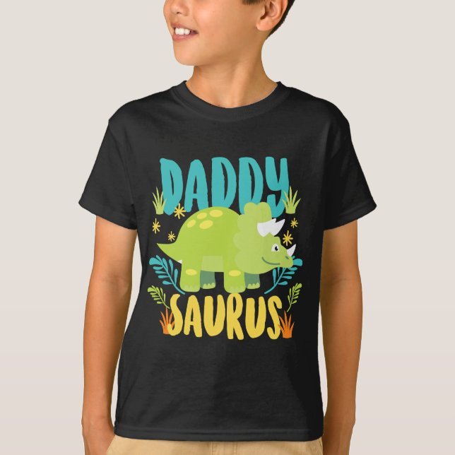 Camiseta Papá Noel Saurus Rex Dinosaurio Dino para Padre (Anverso)