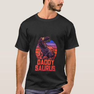 Camiseta Papá Noel Saurus T Rex Padre Trex Retro 80