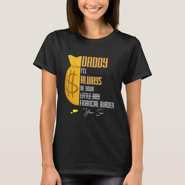 Camiseta Papá Noel Siempre Seré Tu Carga Financiera (Anverso)