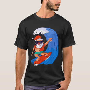 Camiseta Papá Noel surfista regalo de Navidad X-mas