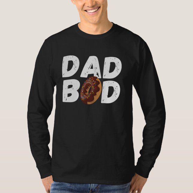 Camiseta Papá Noel Tshirt Funny Donut Daddy Gym Tee (Anverso)