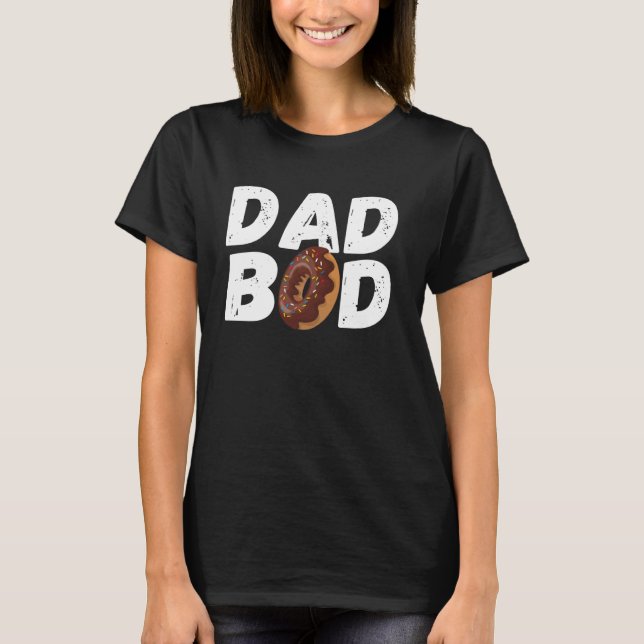 Camiseta Papá Noel Tshirt Funny Donut Daddy Gym Tee (Anverso)