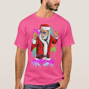 Camiseta Papá Noel Usa Gafas Baile Navidad