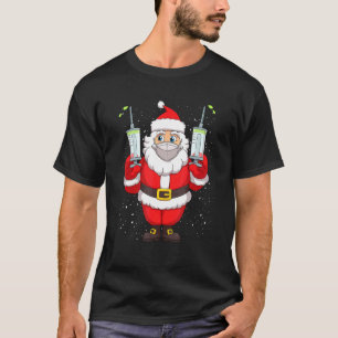 Camiseta Papá Noel Vacunado En Navidades De Jeringas De Más