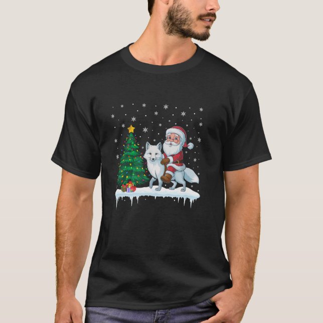 Camiseta Papá Noel viajando en el Ártico Fox Boys Chicas Ki (Anverso)