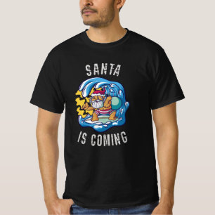 Camiseta Papá Noel viene de Surfboard