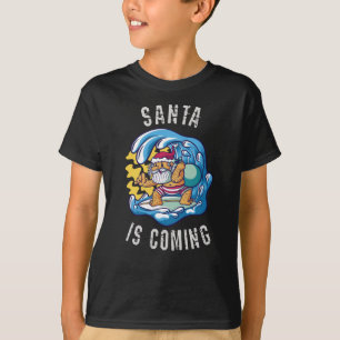 Camiseta Papá Noel viene de Surfboard