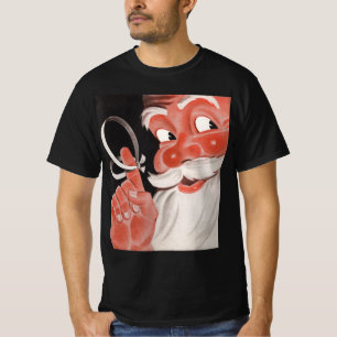 Camiseta Papá Noel vintage con cuerda recordatoria en el de