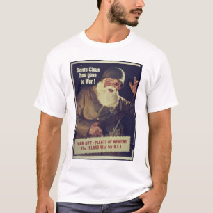 Camiseta Papá Noel vintage se va a Poster de guerra