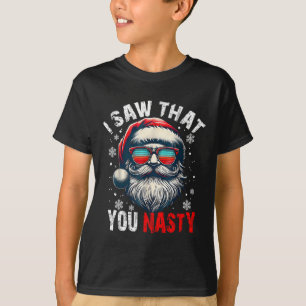 Camiseta Papá Noel Vio Que La Perfecta Santa Vi Que