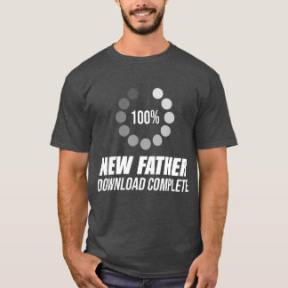 Camiseta Papá nuevo es la primera vez que descargues a papá
