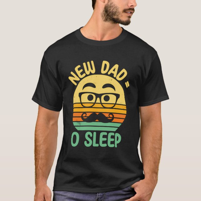 Camiseta Papá Nuevo No Duerme Padre Gracioso Para Ser Humor (Anverso)