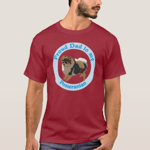 Camiseta Papá orgulloso a mi Pomeranian