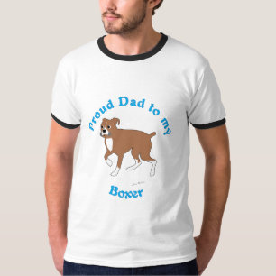 Camiseta Papá orgulloso a un boxeador