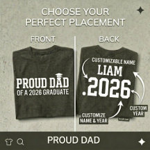 PAPÁ ORGULLOSO • Clase de 2026 Graduación Personal