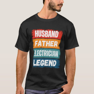 Camiseta Papá orgulloso de la leyenda del electrodo del mar