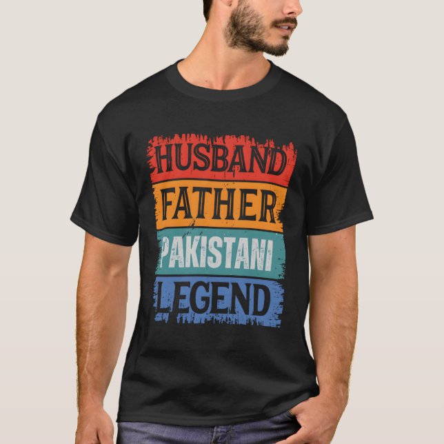 Camiseta Papá orgulloso de la leyenda paquistaní del marido (Anverso)