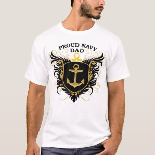 Camiseta Papá orgulloso de la marina de guerra