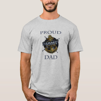 Camiseta Papá orgulloso de la marina de guerra