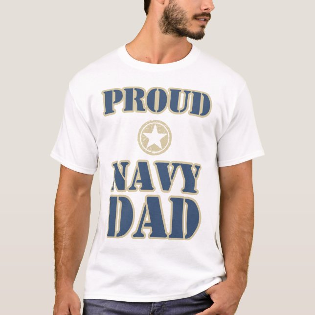 Camiseta Papá orgulloso de la marina de guerra (Anverso)