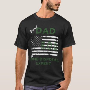 Camiseta Papá orgulloso de un experto EOD de la disposici