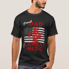 Camiseta Papá orgulloso de un médico del combate