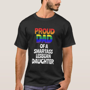 Camiseta Papá orgulloso de un regalo lesbiano LGBT de la