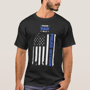 Camiseta Papá orgulloso de una bandera apenada del oficial