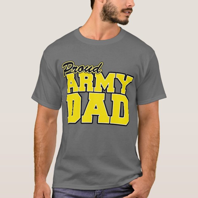 Camiseta Papá orgulloso del ejército (Anverso)
