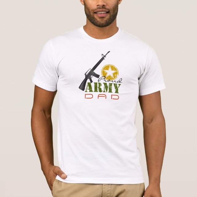 Camiseta Papá orgulloso del ejército (Anverso)