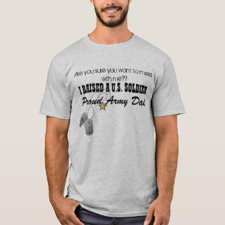 Camiseta Papá orgulloso del ejército