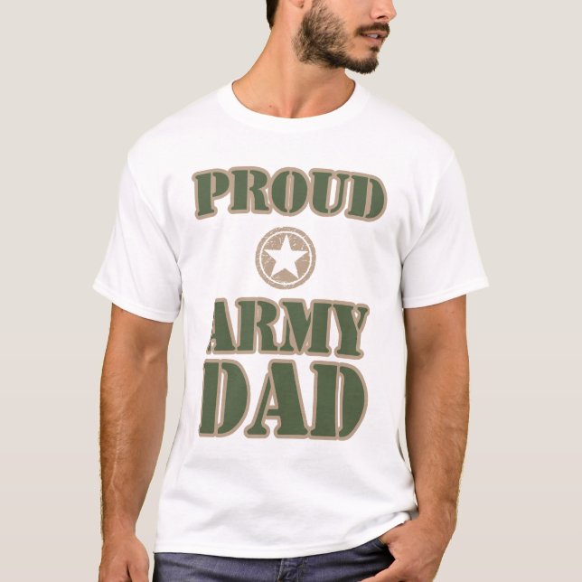 Camiseta Papá orgulloso del ejército (Anverso)