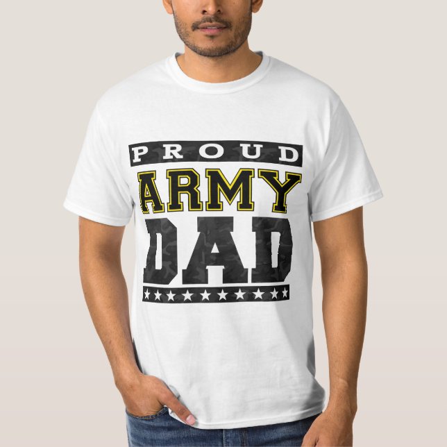 Camiseta Papá orgulloso del ejército (Anverso)